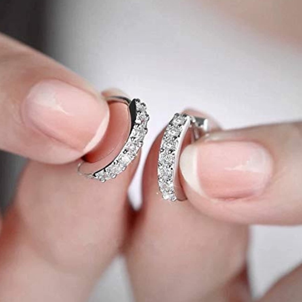 NEW 925 Sterling Silver Cartilage Hoop Earrings
